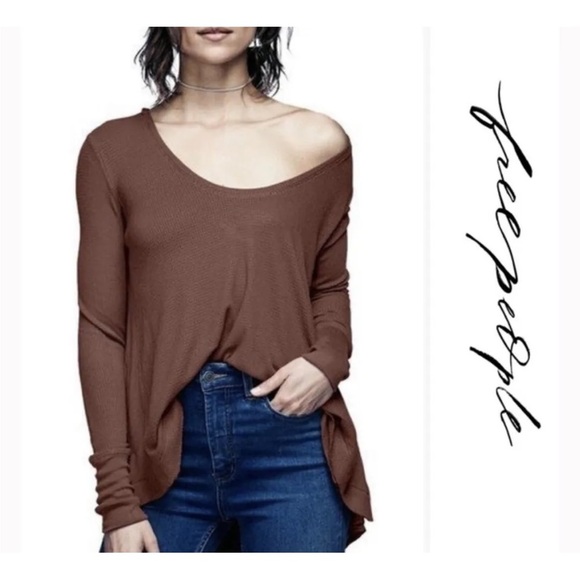 Free people brown thermal - Picture 2 of 5